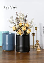 ABRUTY Utensil Holder, 6.7" Ceramic Kitchen Utensil Crock - Image 7