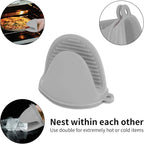 Vaincre 4PCS Silicone Oven Mitts Heat Resistant, Silicone Potholders - Image 7