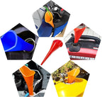 2 PCS Oil Funnel, Automotive Multi-Function Plastic Fuel Funnel - Image 4