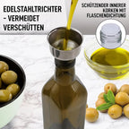 Zulay Kitchen Olive Oil Dispenser Bottle – 17oz Glass Oil Container - Image 3