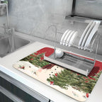 Christmas Snowman Dish Drying Mat - Image 5