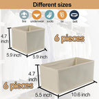 Fordonral Drawer Organizer Clothes, Foldable Fabric Dresser Organizer Closet - Image 3