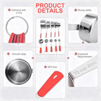 Bopei Measuring Cups and Spoons Set Stainless Steel 10 Piece - Image 3