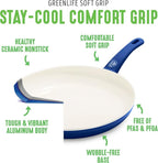 GreenLife Non Stick Fry Pan Set, Non-Toxic PFAS-Free Ceramic Skillets, - Image 4