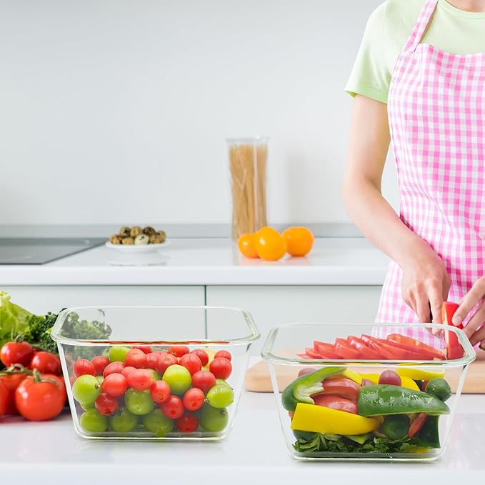 2 Pack Large Glass Storage Containers - Image 6