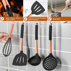 Silicone Cooking Utensil Set, Umite Chef Kitchen Utensils 15pcs Cooking - Image 6