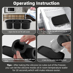 Tcamp Ice Mold for 30-40 oz Tumbler Cup, Silicone Ice Cube Tray - Image 5