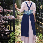 Uaussi Cotton Linen Apron Cross Back Work Apron - Image 3