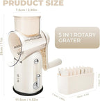 Rotary Cheese Grater Manual Hand Crank - Image 5
