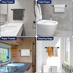 Paper Towel Holder Wall Mount Adhesive Paper Towel Holder Under Cabinet Toilet - Image 6