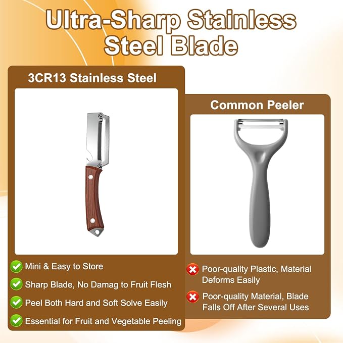 2Pcs Premium Vegetable Peeler - Image 4
