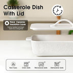 Casserole Dish with Lid, Ceramic 9x13 Casserole Dish - Image 6