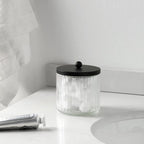 KMwares 4-Pack Glass Qtip Holder Dispenser Set - Image 4