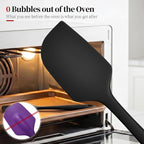 600ºF Heat Resistant Spatulas, High Heat Food Safe Semless Kitchen Silicone - Image 4