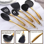 Kitchen Utensils Set, Large Non-stick Silicone Cooking Utensils Set 6 Pcs - Image 2