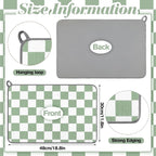 Zonon Green Checkered Dish Drying Mat - Image 5