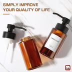 GMISUN Glass Foaming Soap Dispenser, 10 Fl oz / 300ml Amber Glass Soap Dispenser - Image 7