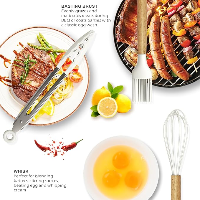 oannao Silicone Cooking Utensils Set - Image 4