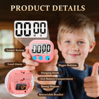 24 Pack Digital Kitchen Timer Small Classroom Timers - Image 5