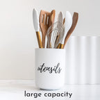 STYLED SETTINGS White Utensil Holder - Image 4