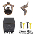 Old Style Wall Mounted Bottle Opener, Antique Copper Outdoor Beer Top Opener - Image 5