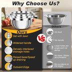 Colander, Stainless Steel Colander - Image 4