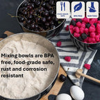 WHYSKO Stainless Steel Mixing Bowls Set of 3 - Image 5