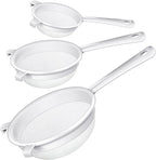 3 Pcs Plastic Nylon Mesh Strainer Colander by Skyley