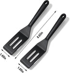 2 Pack Mini Silicone Spatula Set, Heat Resistant Small Thin Spatulas - Image 3