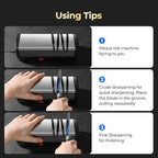 Narcissus Knife Sharpener, Diamond Abrasives Electric Knife Sharpener - Image 5