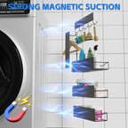 Magnetic Spice Rack for Refrigerator, 5 Pack Magnetic Fridge Organizer Shelves - Image 3
