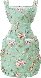 Funny Aprons for Women with Pockets, Kitchen Cooking Grilling Bbq Cute Chef by Aoomzoon