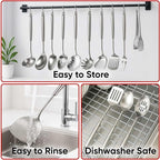 Newness 11 Pcs Cooking Utensils Set, 304 Stainless Steel Kitchen Utensils Set - Image 6