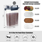 LEAWALK 10-13 Lbs Upgrade Capacity Dog Cat Food Storage Container, Pet Dog - Image 4
