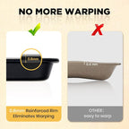 Professional Non-Stick Baking Sheets Set, 3-Piece Heavy Duty Carbon Steel - Image 3