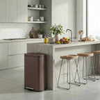 8 Gal Kitchen Trash Can, 30L Recycling or Garbage Bin, Brushed Stainless Steel - Image 7