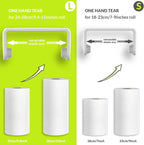 simpletome Paper Towel Holder Under Cabinet or Wall Mount ONE Hand Operation - Image 2