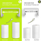 simpletome Paper Towel Holder Under Cabinet or Wall Mount ONE Hand Operation - Image 2