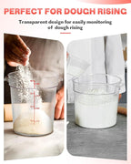 2QT NSF Food Storage Containers: 8 PCS Commercial Clear Round Food Storage - Image 3
