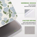 Blue Hydrangea Floral Dish Drying Mat - Image 4