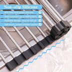 Seropy Roll Up Dish Drying Rack Over The Sink - Image 5
