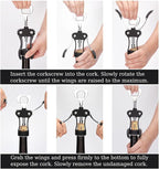 KORCCI Wine Opener, Heavy-Duty Zinc Alloy Wing Corkscrew, Premium Beer Bottle - Image 6