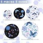 5-Size Reusable Beeswax Bowl Covers - Image 2