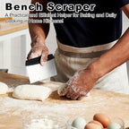 Bench Scraper, Dough Scraper, Premium Stainless Steel Dough Cutter - Image 7
