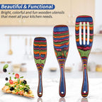 Spurtle Set, Wooden Utensils for Cooking, WOSPONFAN Kitchen Utensils Set - Image 7