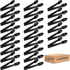 40 Pieces Plastic Salad Tongs, 9 Inch Disposable Utensils Set, Heavy Duty by ICHROSAYA
