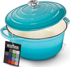 Zulay Kitchen 5 Quart Enameled Cast Iron Dutch Oven Pot by ZulayKitchen