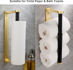 MONEER Paper Towel Holder Under Cabinet, Paper Towel Holder, Aluminum Alloy - Image 3