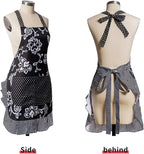 Vintage Floral Apron for Women - Image 2