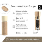 LARS NYSØM Wooden Salt and Pepper Grinder Set Manual - Image 4